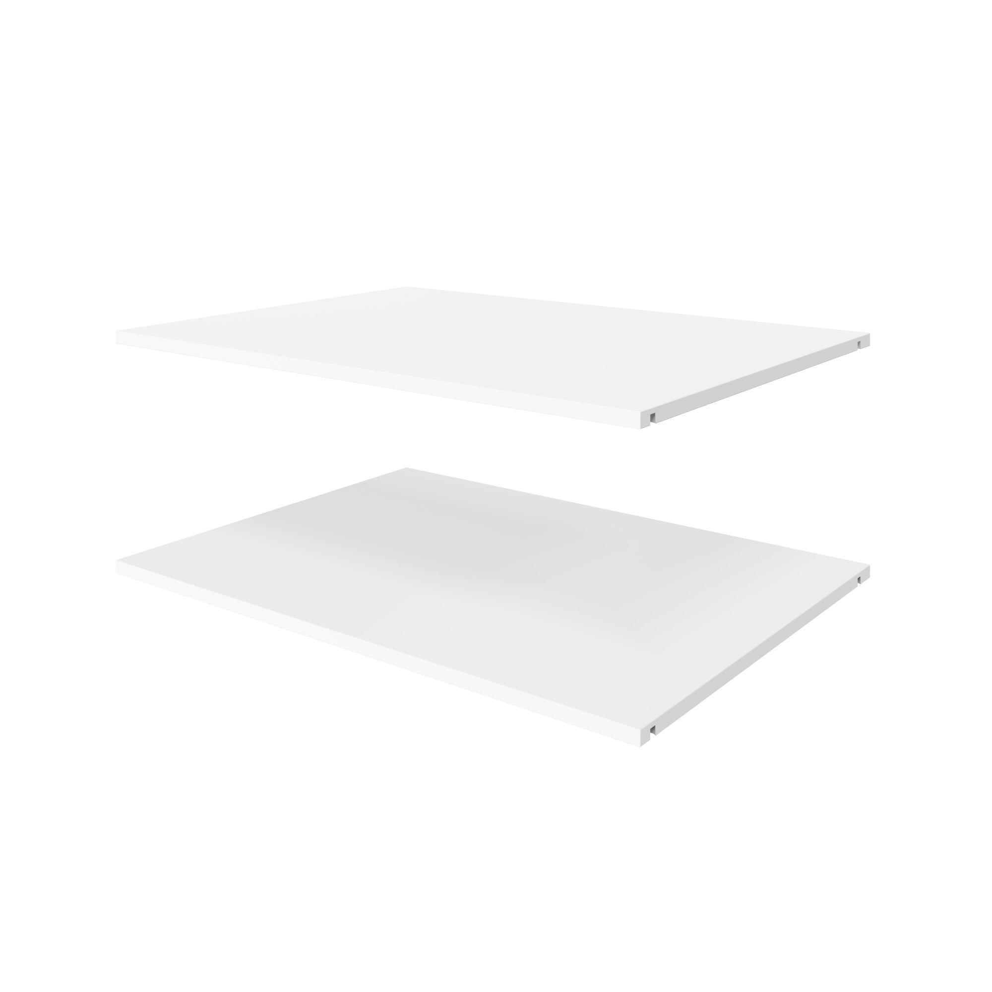 Комплект полок для шкафа 80 см, глубиной 58 см, 2 шт,  ЛДСП Белый