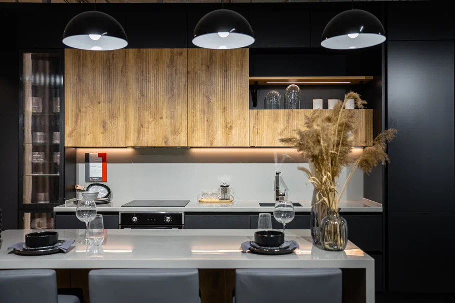 Кухня с фасадами в ПВХ Кухня Софт-Темпо