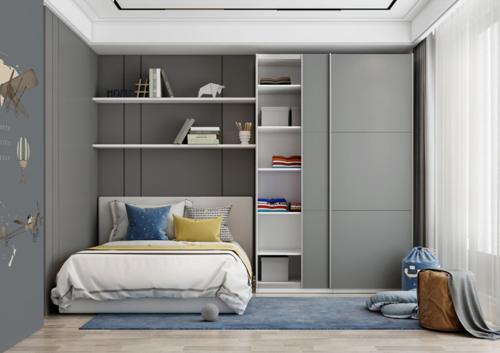 Шкаф-купе модульный Лайт Шиншилла