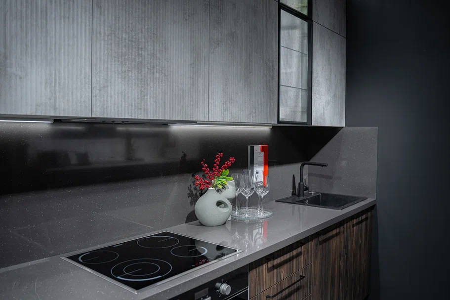 Кухня с фасадами из TSS-панелей Cleaf