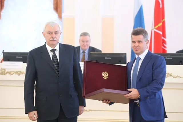 Вручение грамоты Президента Российской Федерации