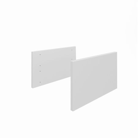 Корзина выдвижная 19х71х35 с доборами, для неглубокого шкафа шириной 80 см, серебристый металлик