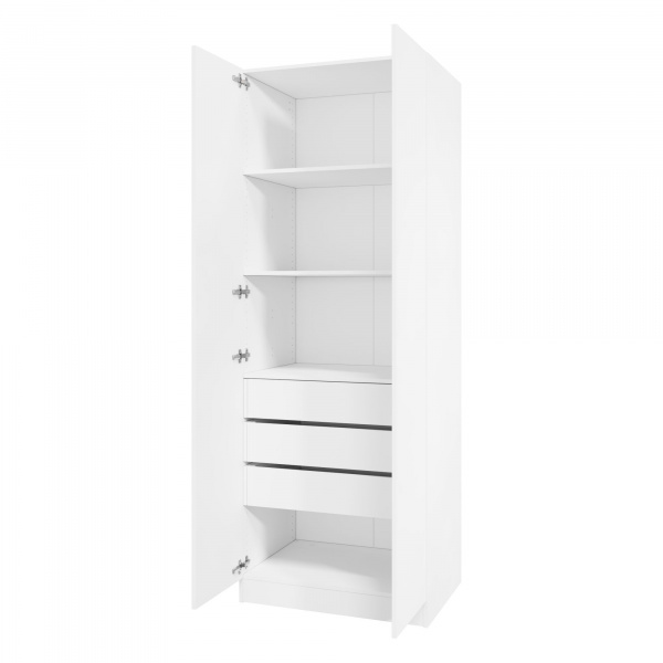 Корпус шкафа шириной 80 см, ЛДСП Белый, 220х80х58