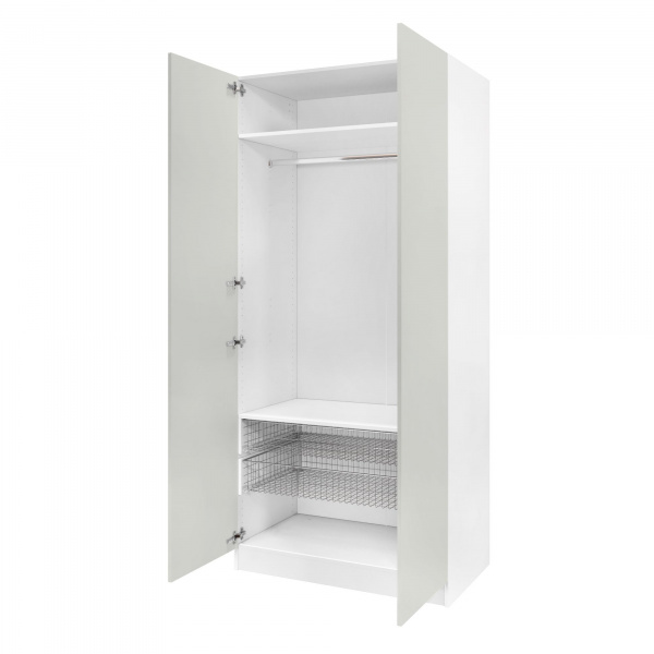 Корпус шкафа шириной 100 см, ЛДСП Белый, 220х100х58