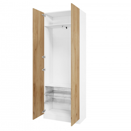 Корпус шкафа шириной 80 см, ЛДСП Белый, 220х80х40