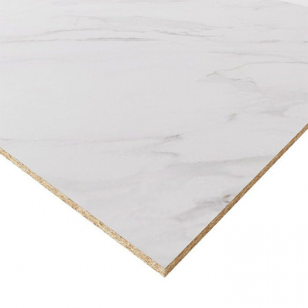 Стеновая панель Мрамор светлый Volokas 300х60х1 см, HPL-пластик, цвет белый