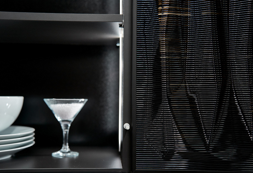 Кухня ДИДЖИ  с трехмерными фасадами фото 1