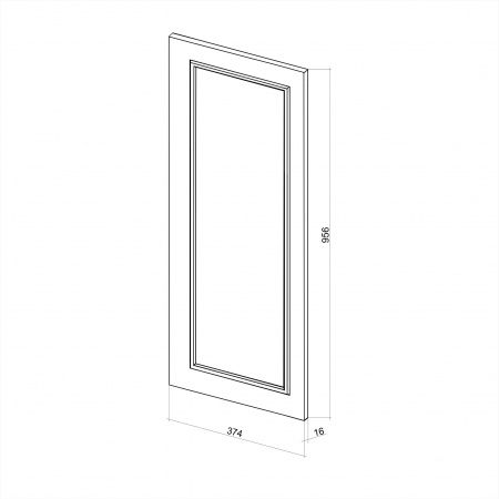 Дверь для навесного шкафа ЛАЙТ 95,6х37,4 см МДФ цвет Олива