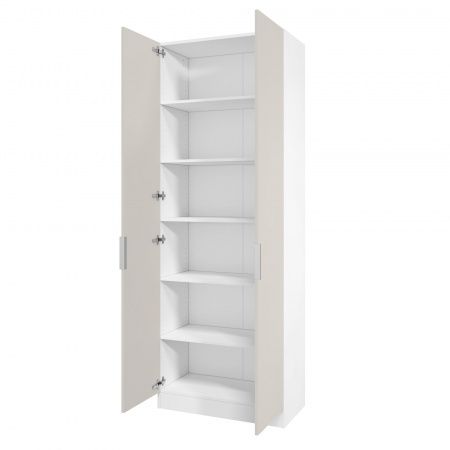 Шкаф 2-дверный распашной ЛАЙТ К3, 220х80х42, ЛДСП, Кашемир, с полками