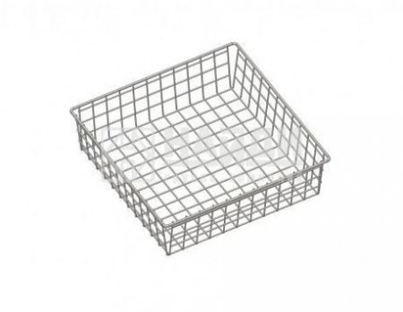 Корзина выдвижная 12х71х50, для шкафа шириной 80 см, цвет серебристый металлик