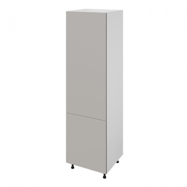 Модуль пенала 204х60х56 см ЛАЙТ Шиншилла серая с двумя дверьми для кухни