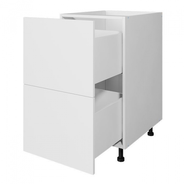Модуль напольный 72х45х53,5 см ЛАЙТ Белый перламутр с двумя ящиками для кухни