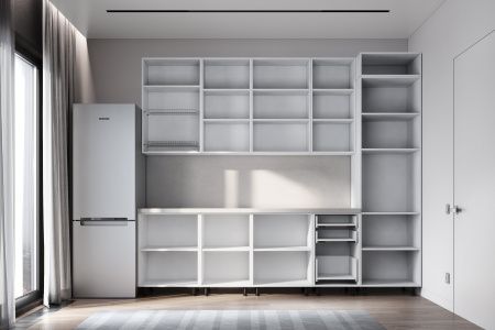 Кухонный гарнитур ЛАЙТ 238x270x60 см МДФ цвет Крем-брюле 10 секций