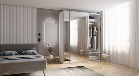 Корпус шкафа шириной 80 см, ЛДСП Белый, 220х80х58
