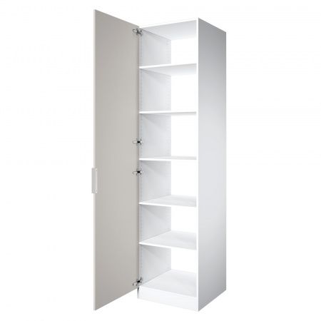 Шкаф 1-дверный ЛАЙТ К3, 220х60х60, ЛДСП, Кашемир, с полками