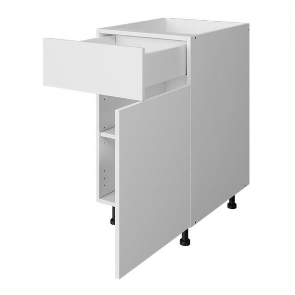 Модуль напольный 72х45х53,5 см ЛАЙТ Белый перламутр с одним ящиком и одной дверью для кухни