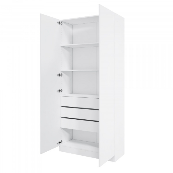 Корпус шкафа шириной 100 см, ЛДСП Белый, 220х100х40