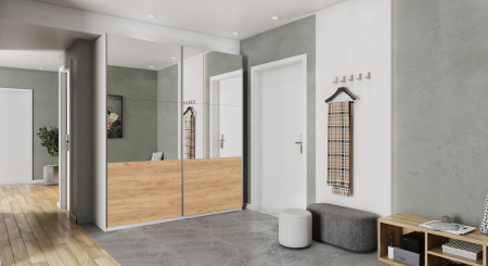 Корпус шкафа шириной 100 см, ЛДСП Белый, 220х100х40