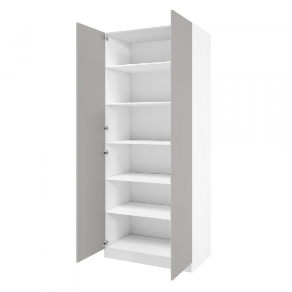 Дверь 230х50 для распашного шкафа шириной 100 см, ЛДСП цвет Шиншилла серая