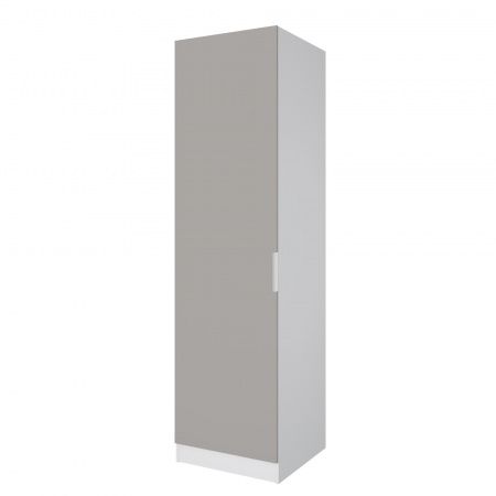 Шкаф 1-дверный ЛАЙТ К1, 220х60х60, ЛДСП, Шиншилла серая, с ящиками и полками