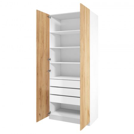 Дверь 210х50 для распашного шкафа шириной 100 см, ЛДСП цвет Дуб золотой