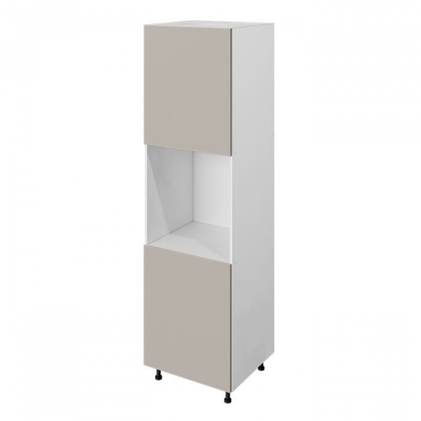 Модуль пенала 204х60х56 см ЛАЙТ Кашемир для духового шкафа с двумя дверьми для кухни