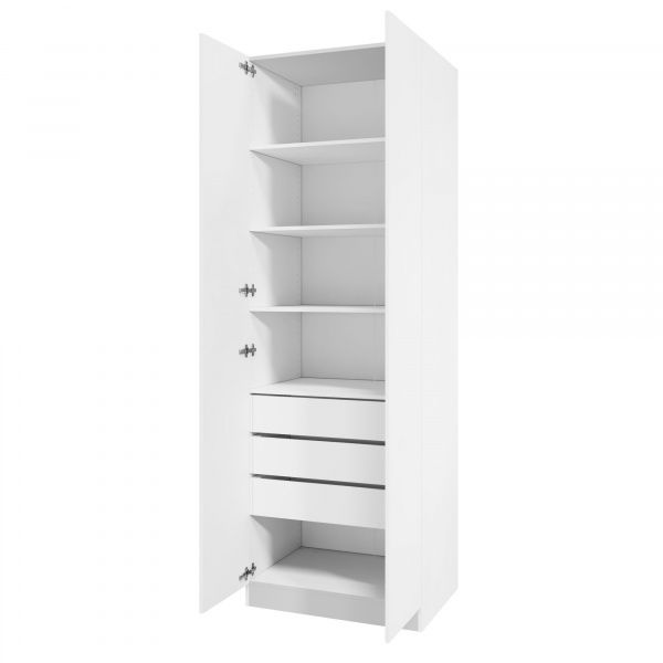 Корпус шкафа шириной 80 см, ЛДСП Белый, 240х80х58