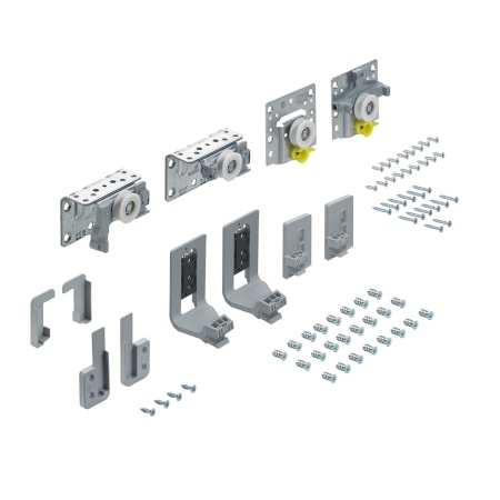 Комплект раздвижной системы для шкафа-купе с двумя дверями шириной 200 см