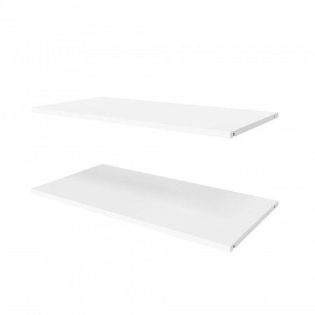 Комплект полок для шкафа 80 см, глубиной 40 см, 2 шт,  ЛДСП Белый