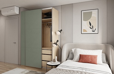 Шкаф-купе Зеленый эвкалипт