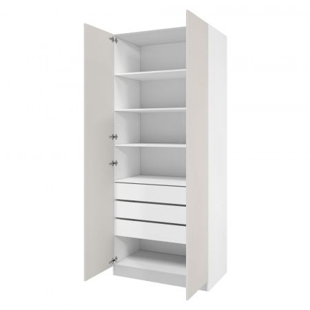 Дверь 230х50 для распашного шкафа шириной 100 см, ЛДСП цвет Кашемир