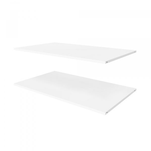 Комплект полок для шкафа 100 см, глубиной 58 см, 2 шт,  ЛДСП Белый