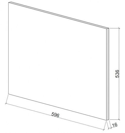 Дверь для напольного шкафа ЛАЙТ 53,6х59,6 см ЛДСП цвет Дуб золотой