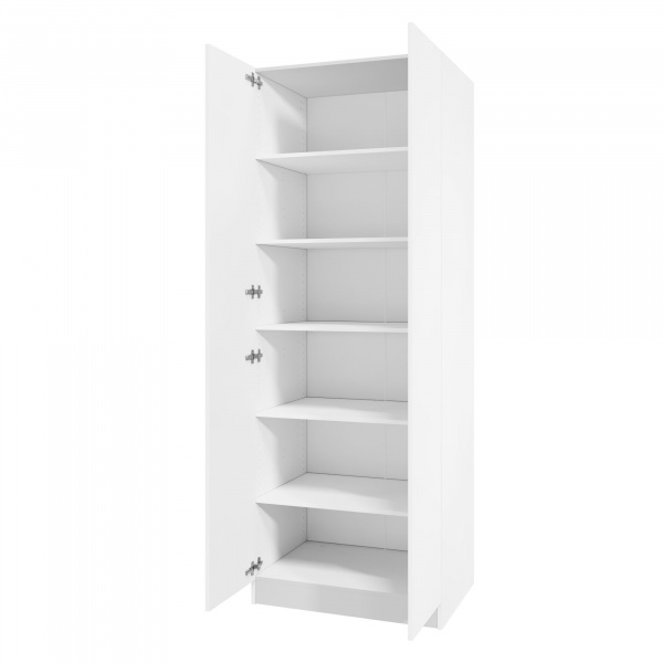 Дверь 210х40 для распашного шкафа шириной 80 см, ЛДСП цвет Белый перламутр