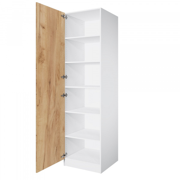 Дверь 210х60 для распашного шкафа шириной 60 см, ЛДСП цвет Дуб золотой