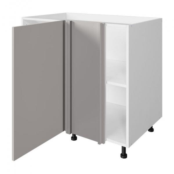 Модуль напольный угловой 72х90х53,5 см ЛАЙТ Шиншилла серая под мойку с одной дверью для кухни