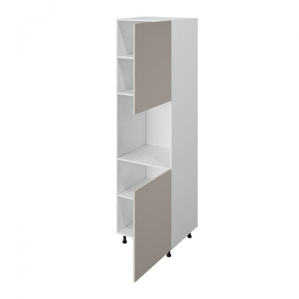 Модуль пенала 204х60х56 см ЛАЙТ Кашемир для духового шкафа с двумя дверьми для кухни