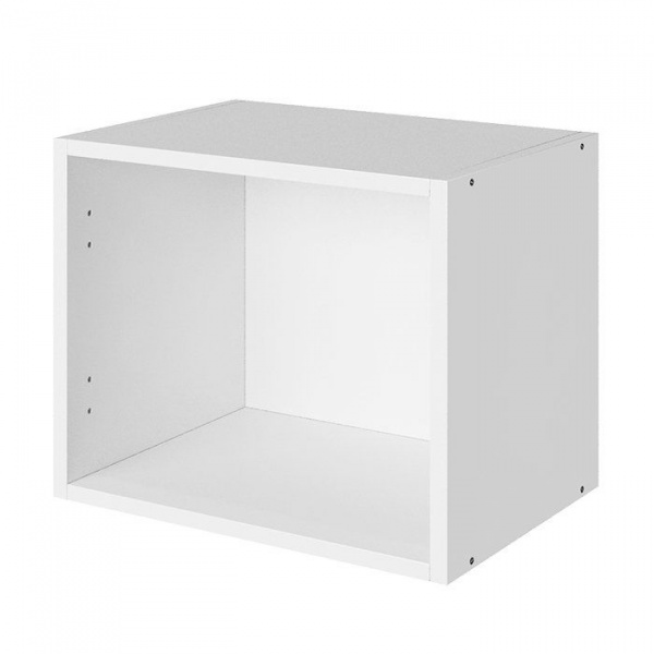 Корпус навесного шкафа ЛАЙТ под одну дверь ЛДСП белый 36х45х32 см