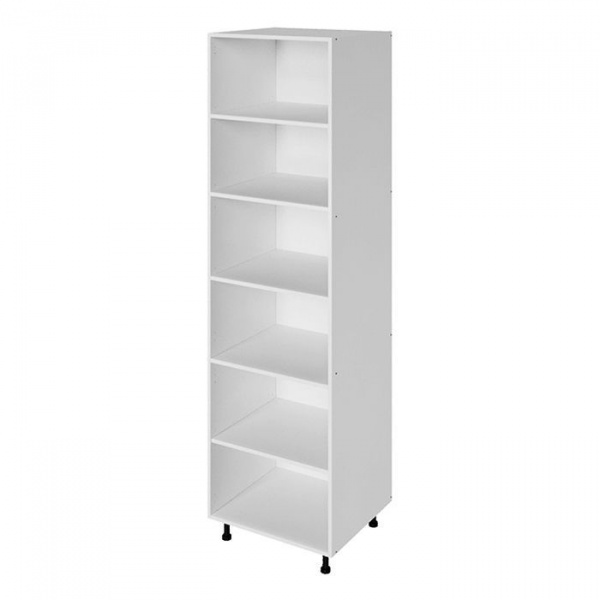 Модуль пенала 204х60х56 см ЛАЙТ Шиншилла серая с двумя дверьми для кухни