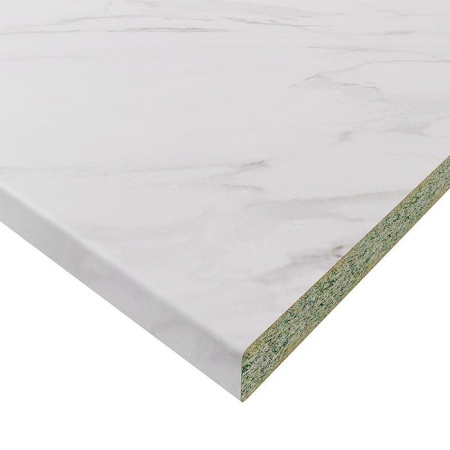 Столешница Мрамор светлый Volakas, HPL-пластик цвет, белый 150х60х4 см