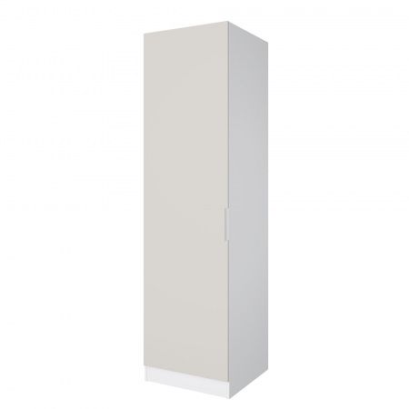 Шкаф 1-дверный ЛАЙТ К1, 240х60х60, ЛДСП, Кашемир, с ящиками и полками