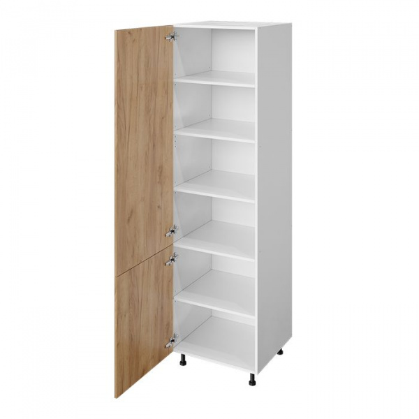 Модуль пенала 204х60х56 см ЛАЙТ Дуб золотой с двумя дверьми для кухни