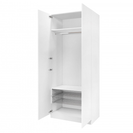 Дверь 230х50 для распашного шкафа шириной 100 см, ЛДСП цвет Белый перламутр