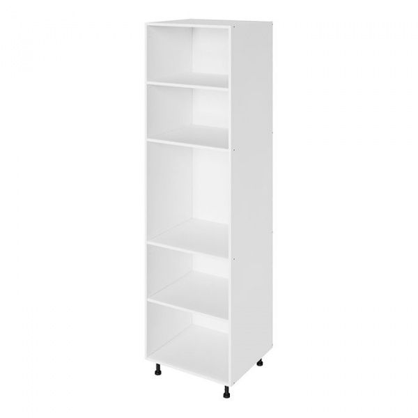 Модуль пенала 204х60х56 см ЛАЙТ Белый перламутр для духового шкафа с двумя дверьми для кухни