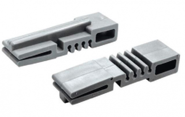 Корзина выдвижная 12х50х35 с доборами, для неглубокого шкафа шириной 60 см, серебристый металлик