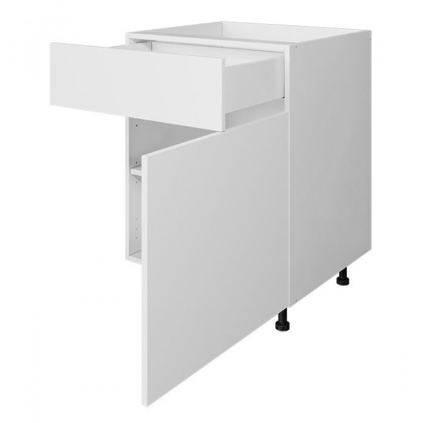 Модуль напольный 72х60х53,5 см ЛАЙТ Белый перламутр с одним ящиком и одной дверью для кухни