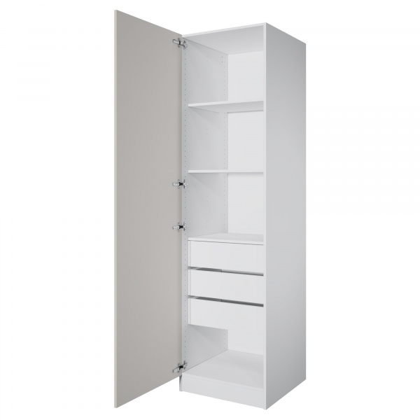 Дверь 210х60 для распашного шкафа шириной 60 см, ЛДСП цвет Кашемир