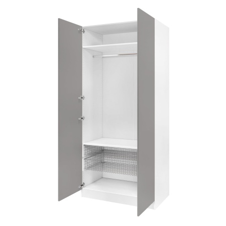 Дверь 210х50 для распашного шкафа шириной 100 см, ЛДСП цвет Шиншилла серая