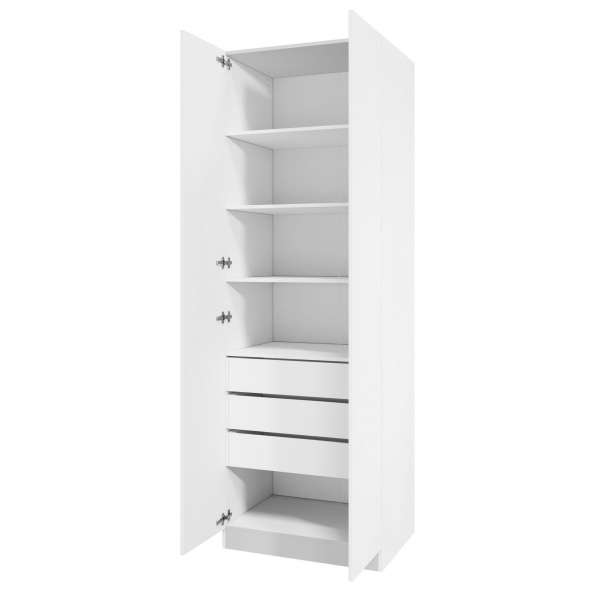 Корпус шкафа шириной 80 см, ЛДСП Белый, 240х80х58