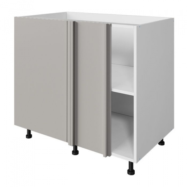 Модуль напольный угловой 72х90х53,5 см ЛАЙТ Шиншилла серая под мойку с одной дверью для кухни